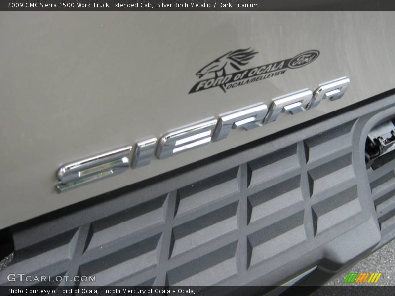 Silver Birch Metallic / Dark Titanium 2009 GMC Sierra 1500 Work Truck Extended Cab