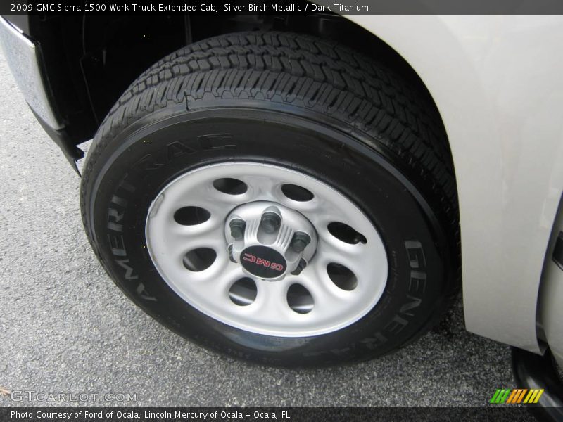 Silver Birch Metallic / Dark Titanium 2009 GMC Sierra 1500 Work Truck Extended Cab