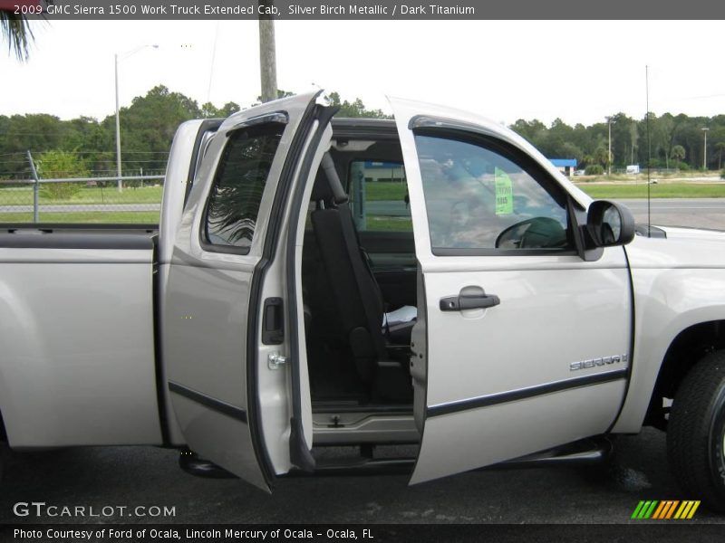 Silver Birch Metallic / Dark Titanium 2009 GMC Sierra 1500 Work Truck Extended Cab