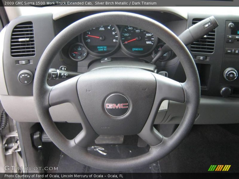 Silver Birch Metallic / Dark Titanium 2009 GMC Sierra 1500 Work Truck Extended Cab