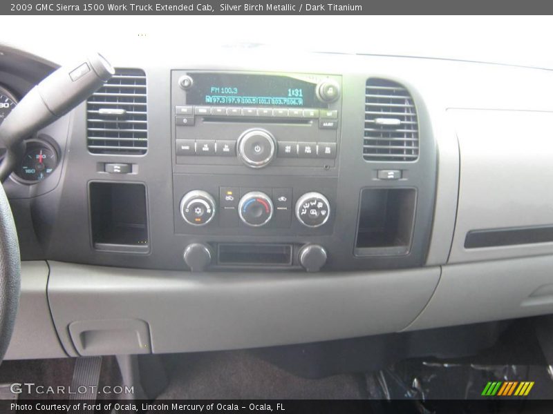 Silver Birch Metallic / Dark Titanium 2009 GMC Sierra 1500 Work Truck Extended Cab