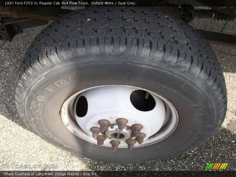 Oxford White / Opal Grey 1997 Ford F350 XL Regular Cab 4x4 Plow Truck