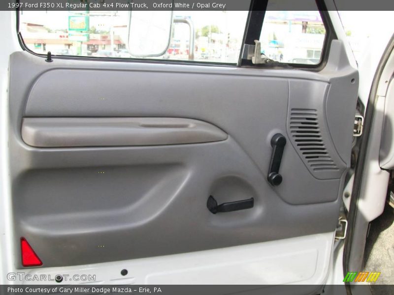Oxford White / Opal Grey 1997 Ford F350 XL Regular Cab 4x4 Plow Truck