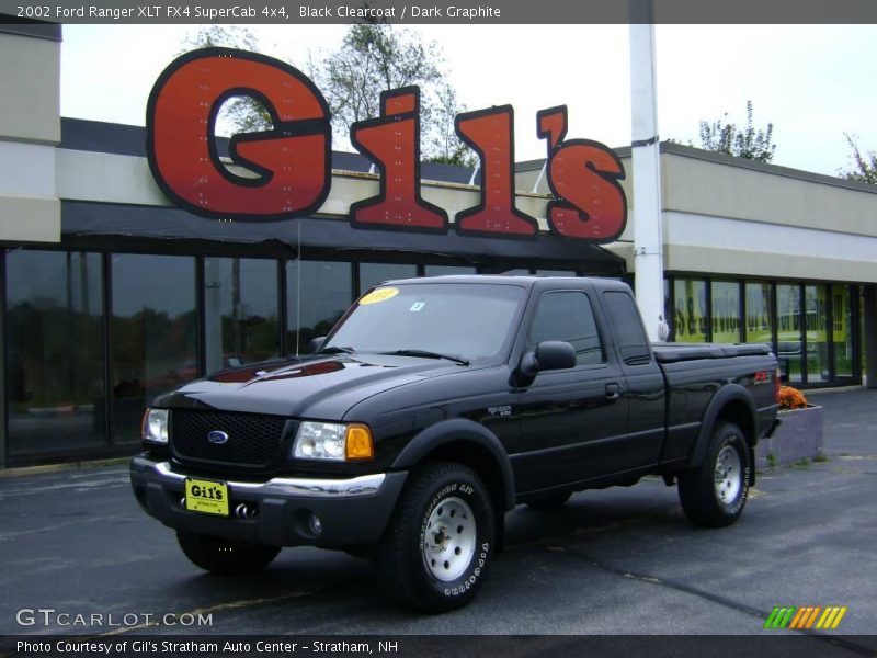 Black Clearcoat / Dark Graphite 2002 Ford Ranger XLT FX4 SuperCab 4x4