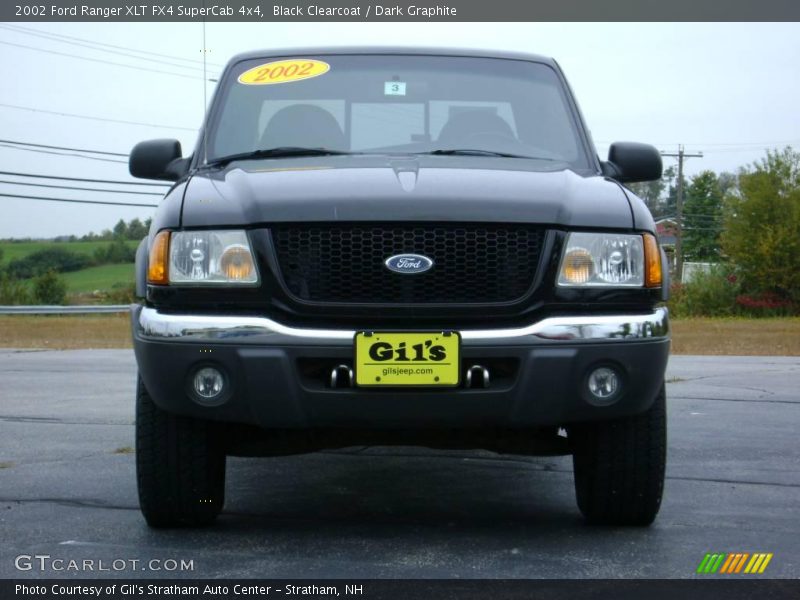 Black Clearcoat / Dark Graphite 2002 Ford Ranger XLT FX4 SuperCab 4x4