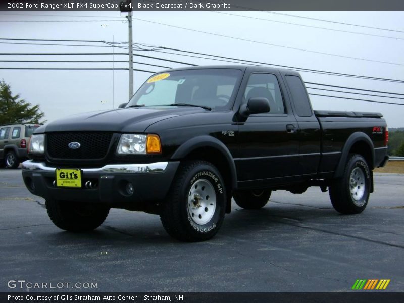 Black Clearcoat / Dark Graphite 2002 Ford Ranger XLT FX4 SuperCab 4x4