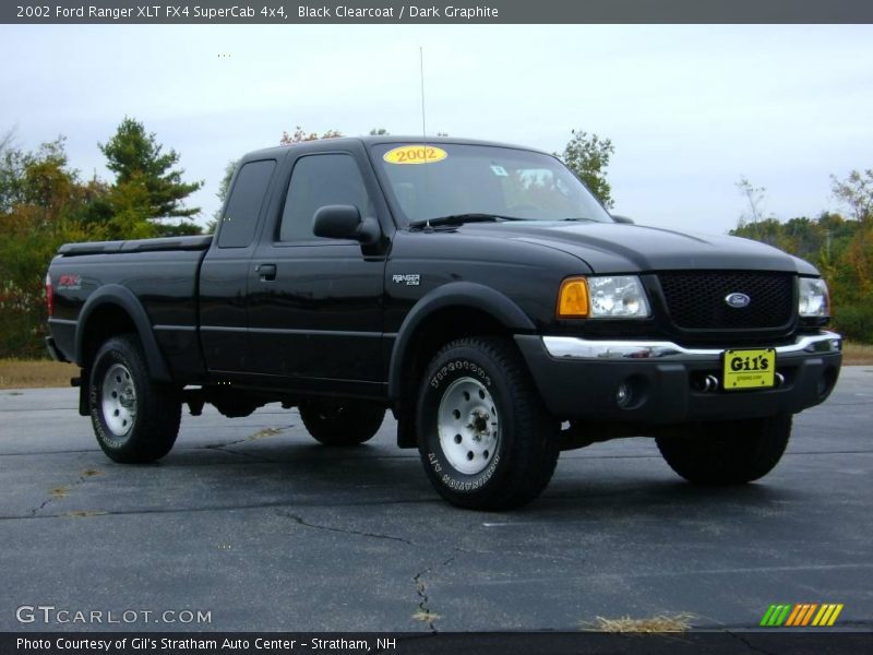 Black Clearcoat / Dark Graphite 2002 Ford Ranger XLT FX4 SuperCab 4x4