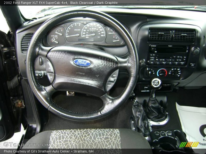 Black Clearcoat / Dark Graphite 2002 Ford Ranger XLT FX4 SuperCab 4x4