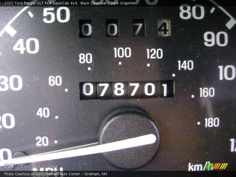 Black Clearcoat / Dark Graphite 2002 Ford Ranger XLT FX4 SuperCab 4x4