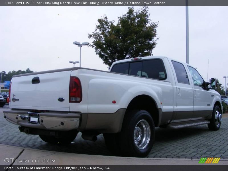 Oxford White / Castano Brown Leather 2007 Ford F350 Super Duty King Ranch Crew Cab Dually