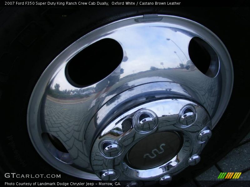 Oxford White / Castano Brown Leather 2007 Ford F350 Super Duty King Ranch Crew Cab Dually