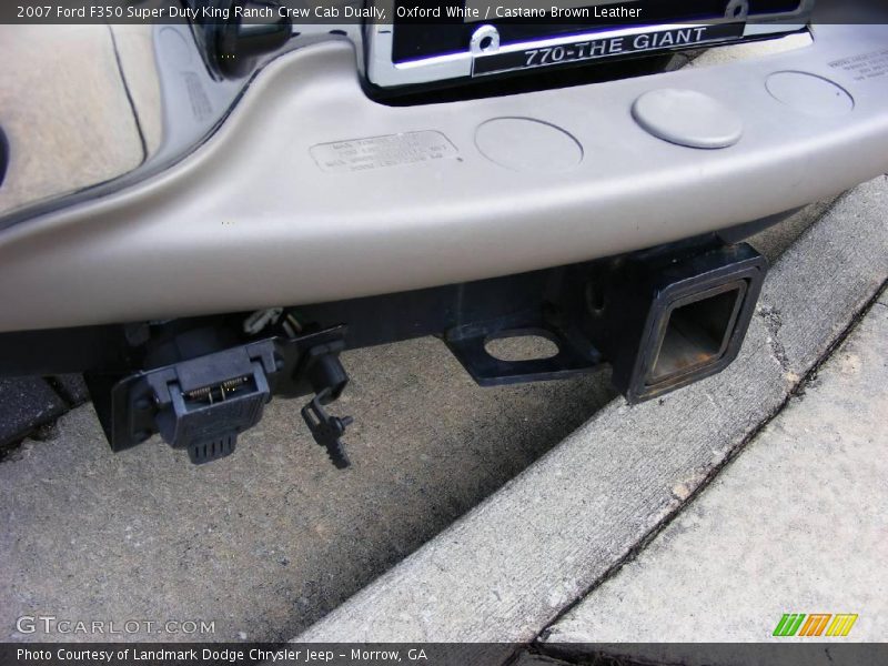 Oxford White / Castano Brown Leather 2007 Ford F350 Super Duty King Ranch Crew Cab Dually