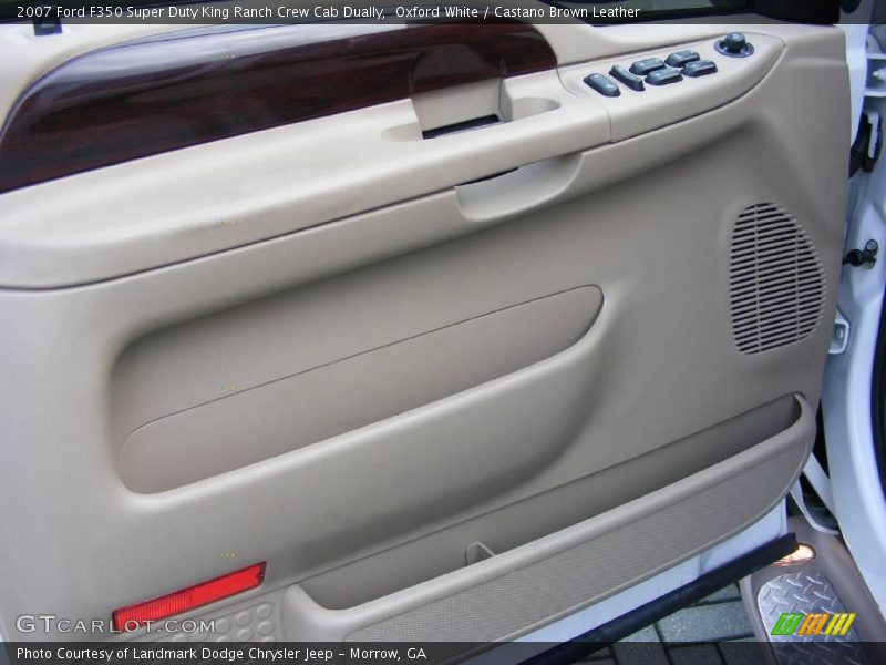 Oxford White / Castano Brown Leather 2007 Ford F350 Super Duty King Ranch Crew Cab Dually