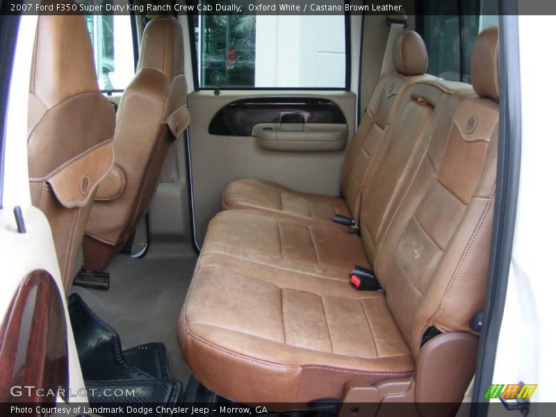 Oxford White / Castano Brown Leather 2007 Ford F350 Super Duty King Ranch Crew Cab Dually