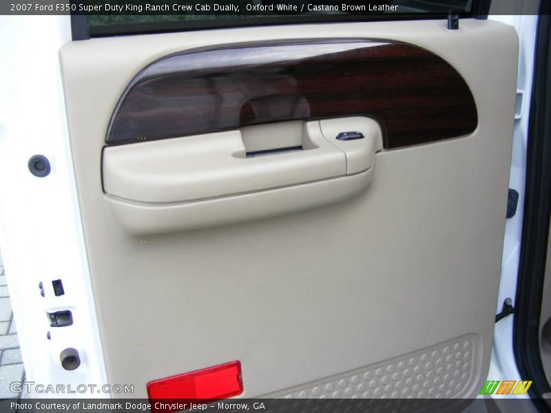 Oxford White / Castano Brown Leather 2007 Ford F350 Super Duty King Ranch Crew Cab Dually