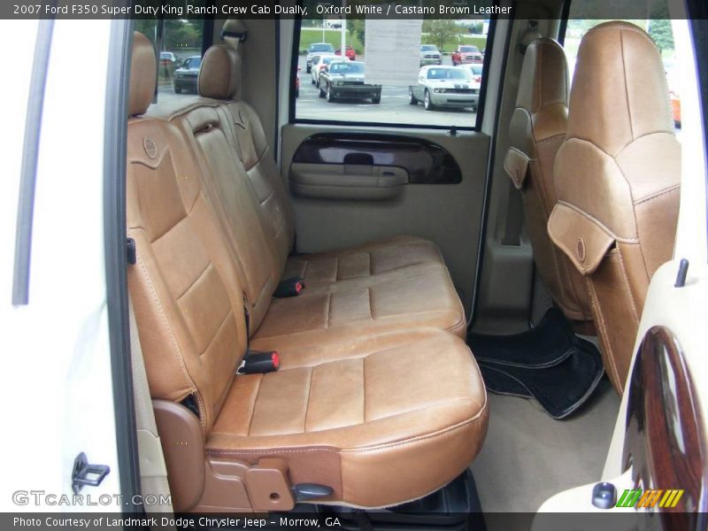 Oxford White / Castano Brown Leather 2007 Ford F350 Super Duty King Ranch Crew Cab Dually