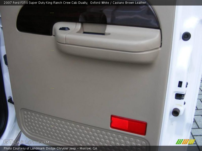 Oxford White / Castano Brown Leather 2007 Ford F350 Super Duty King Ranch Crew Cab Dually