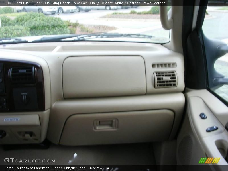 Oxford White / Castano Brown Leather 2007 Ford F350 Super Duty King Ranch Crew Cab Dually