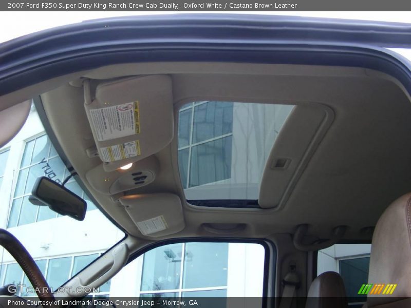 Oxford White / Castano Brown Leather 2007 Ford F350 Super Duty King Ranch Crew Cab Dually