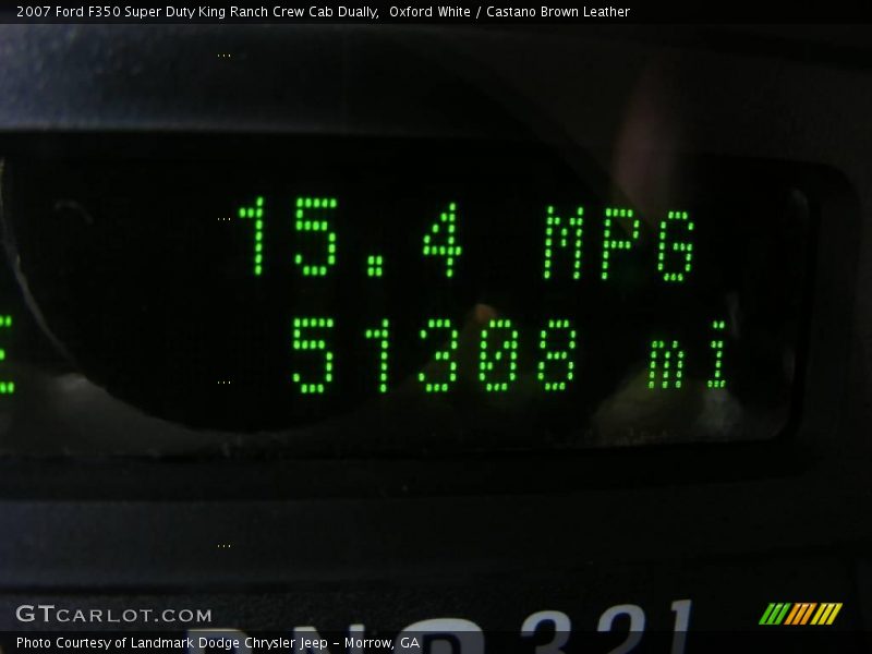 Oxford White / Castano Brown Leather 2007 Ford F350 Super Duty King Ranch Crew Cab Dually