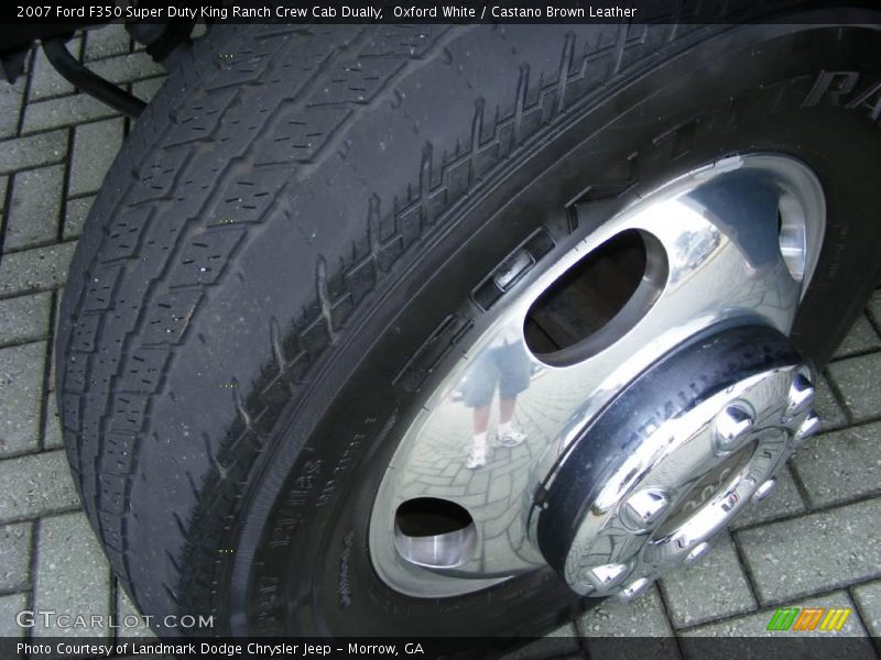 Oxford White / Castano Brown Leather 2007 Ford F350 Super Duty King Ranch Crew Cab Dually