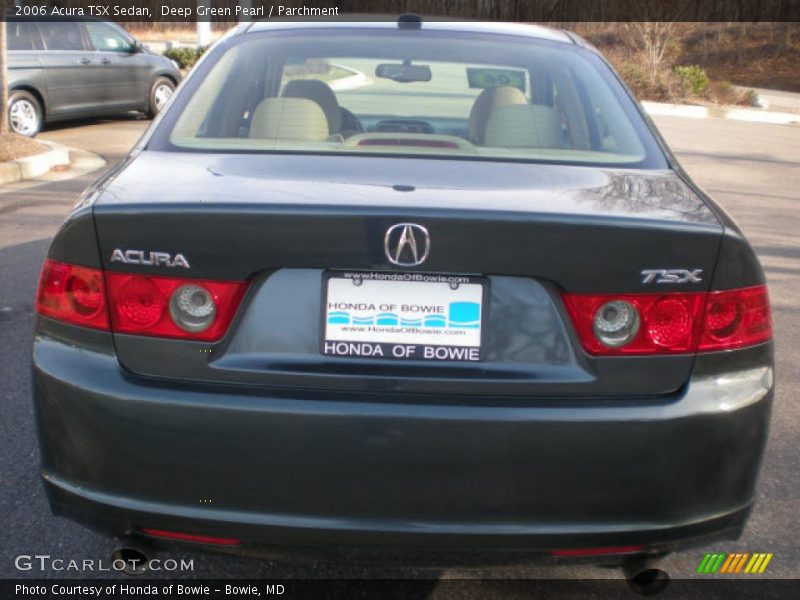 Deep Green Pearl / Parchment 2006 Acura TSX Sedan