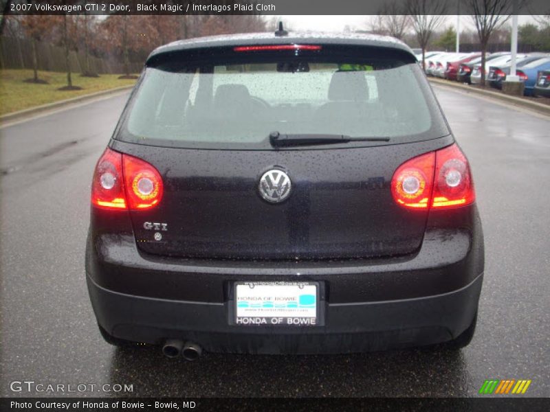 Black Magic / Interlagos Plaid Cloth 2007 Volkswagen GTI 2 Door