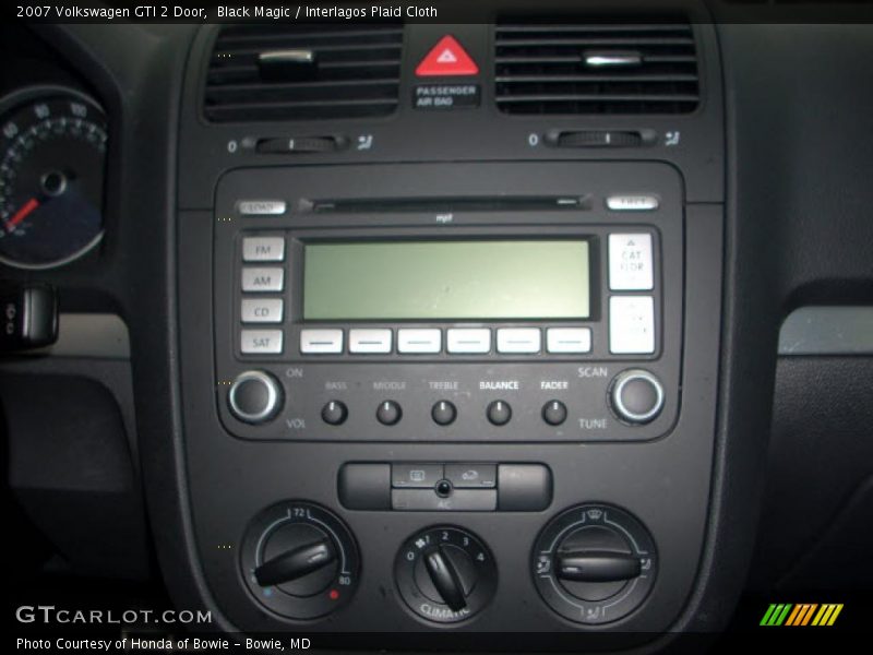 Black Magic / Interlagos Plaid Cloth 2007 Volkswagen GTI 2 Door