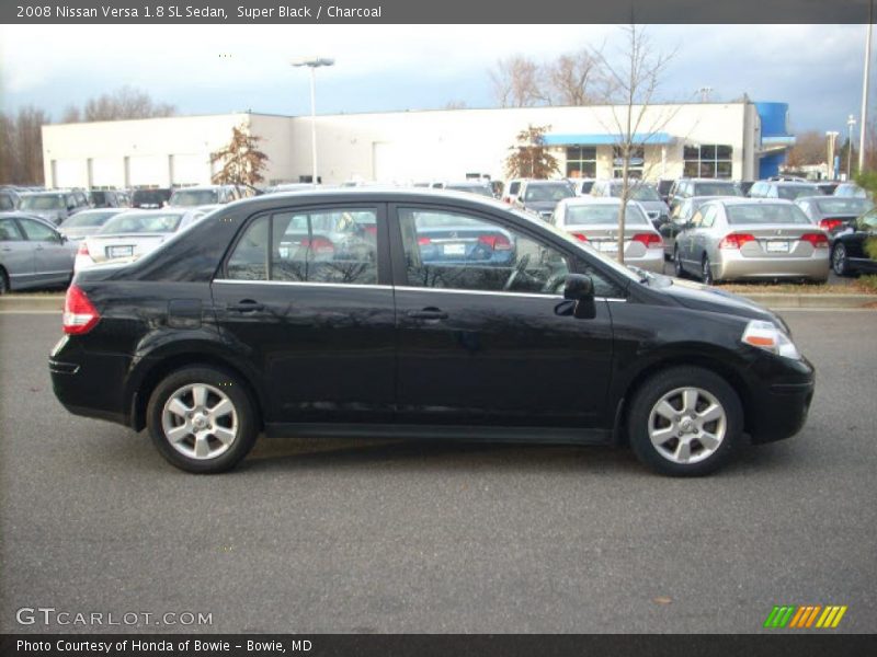 Super Black / Charcoal 2008 Nissan Versa 1.8 SL Sedan