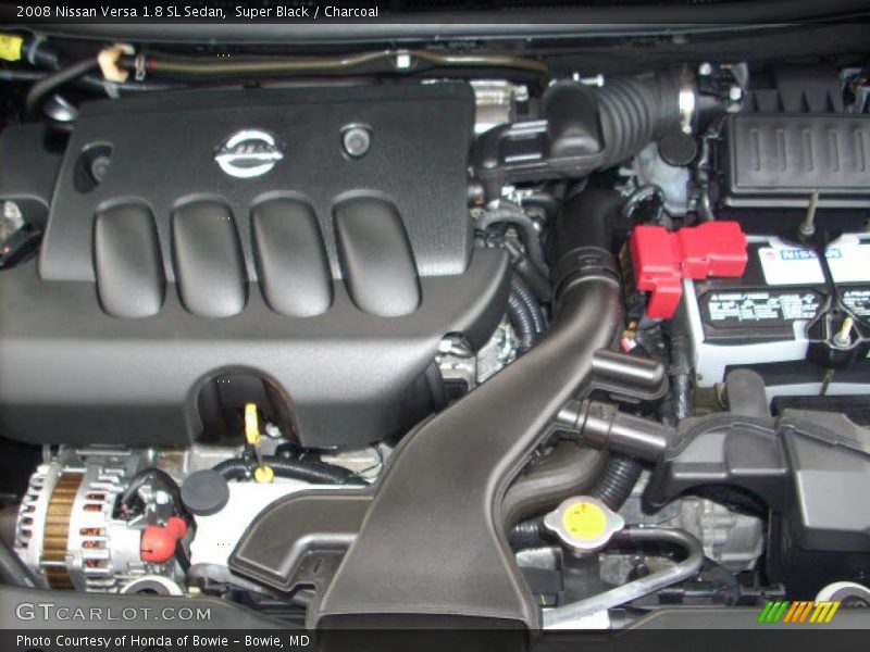 Super Black / Charcoal 2008 Nissan Versa 1.8 SL Sedan