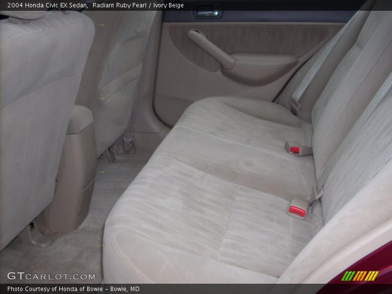 Radiant Ruby Pearl / Ivory Beige 2004 Honda Civic EX Sedan