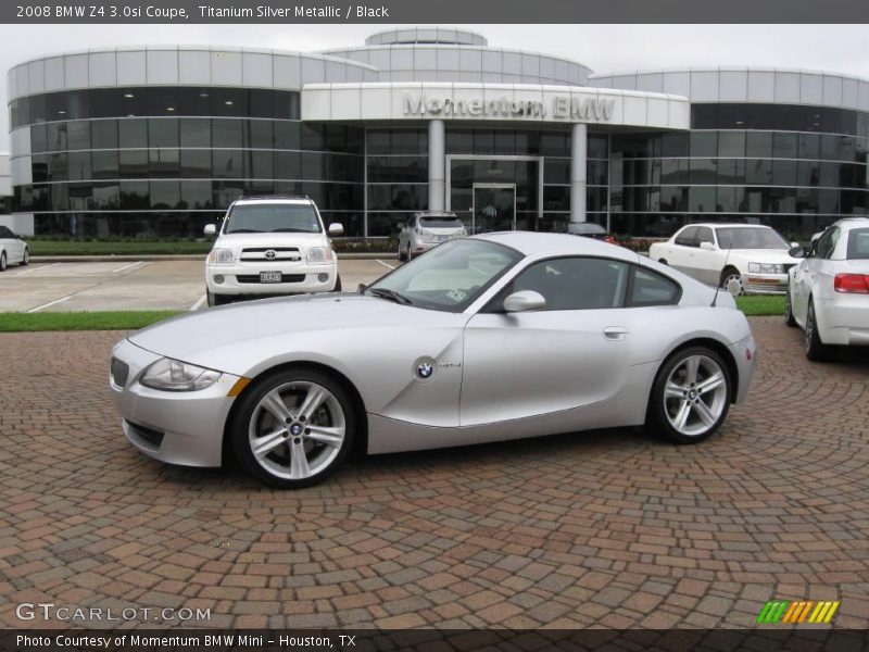 Titanium Silver Metallic / Black 2008 BMW Z4 3.0si Coupe