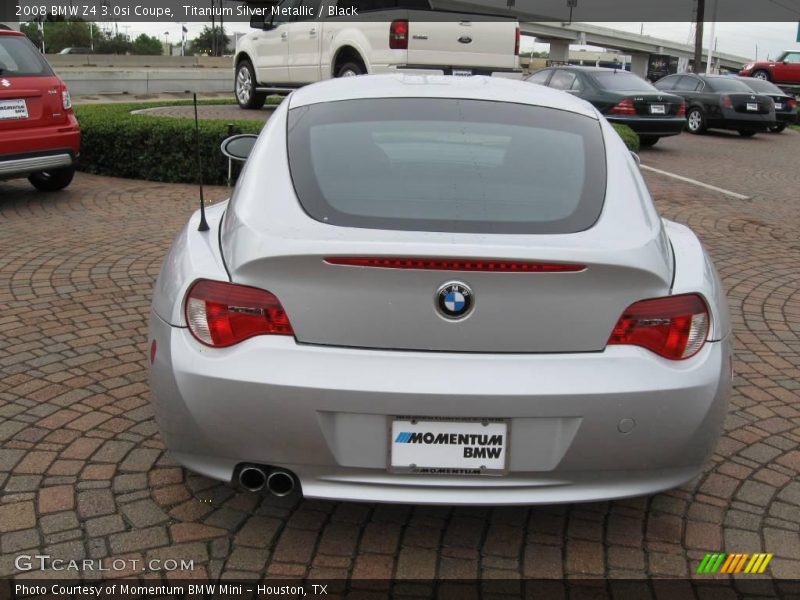 Titanium Silver Metallic / Black 2008 BMW Z4 3.0si Coupe