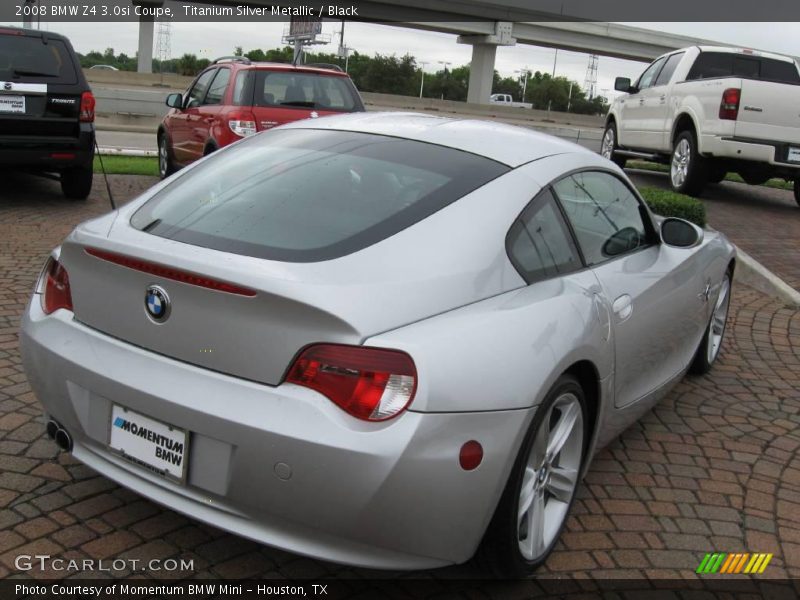 Titanium Silver Metallic / Black 2008 BMW Z4 3.0si Coupe