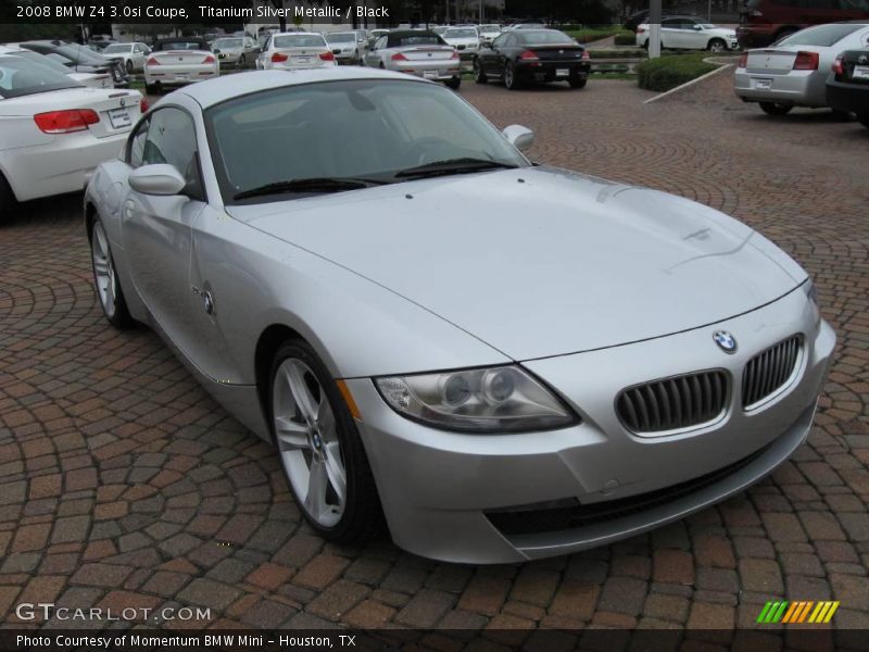Titanium Silver Metallic / Black 2008 BMW Z4 3.0si Coupe