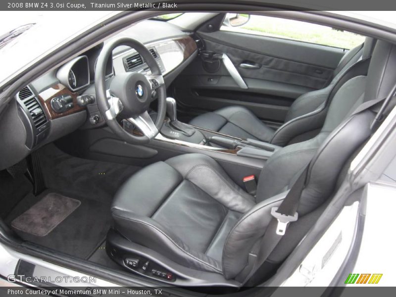 Titanium Silver Metallic / Black 2008 BMW Z4 3.0si Coupe