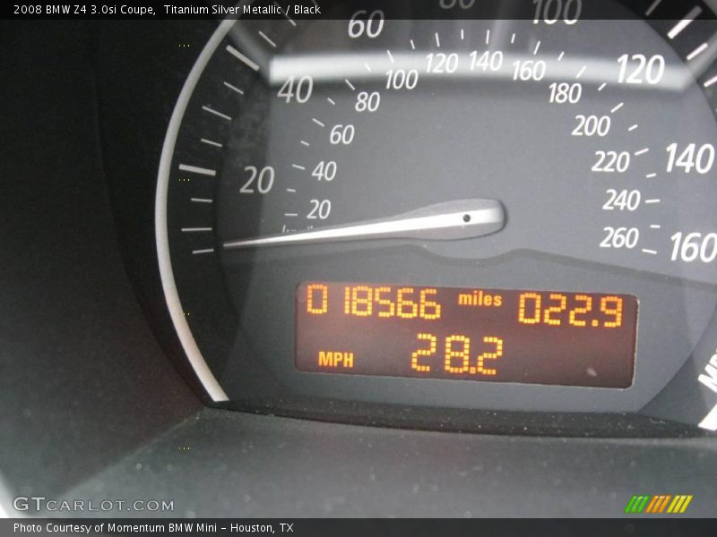 Titanium Silver Metallic / Black 2008 BMW Z4 3.0si Coupe