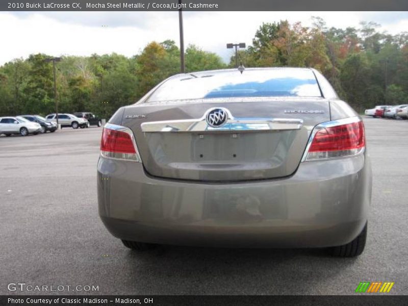 Mocha Steel Metallic / Cocoa/Light Cashmere 2010 Buick LaCrosse CX