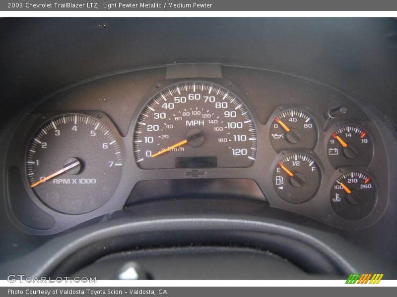 Light Pewter Metallic / Medium Pewter 2003 Chevrolet TrailBlazer LTZ