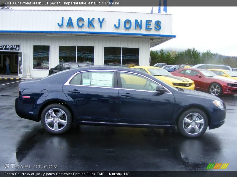 Imperial Blue Metallic / Titanium 2010 Chevrolet Malibu LT Sedan