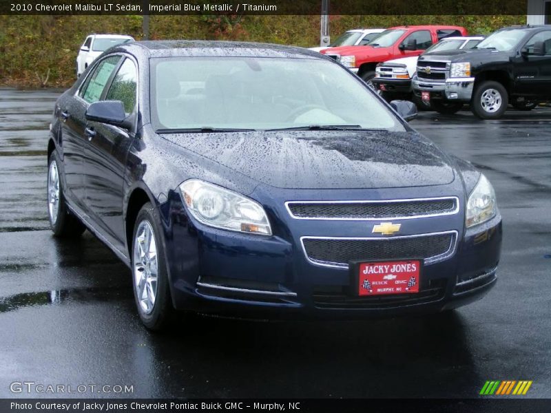 Imperial Blue Metallic / Titanium 2010 Chevrolet Malibu LT Sedan