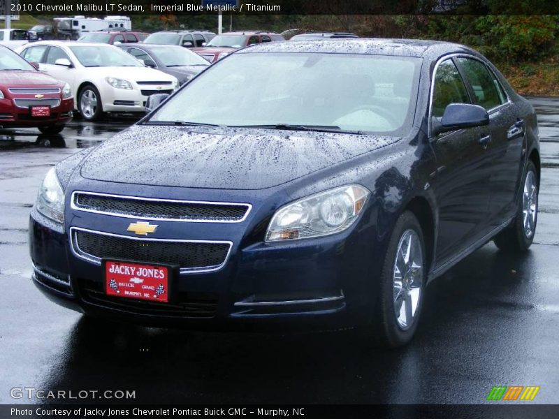Imperial Blue Metallic / Titanium 2010 Chevrolet Malibu LT Sedan