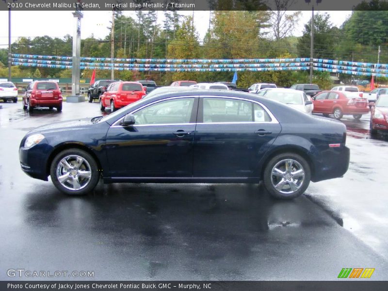 Imperial Blue Metallic / Titanium 2010 Chevrolet Malibu LT Sedan