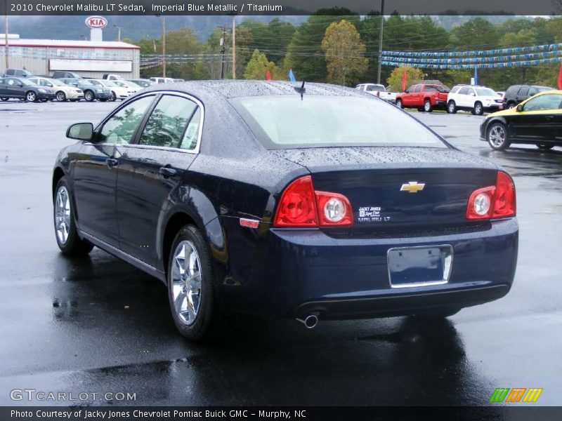 Imperial Blue Metallic / Titanium 2010 Chevrolet Malibu LT Sedan