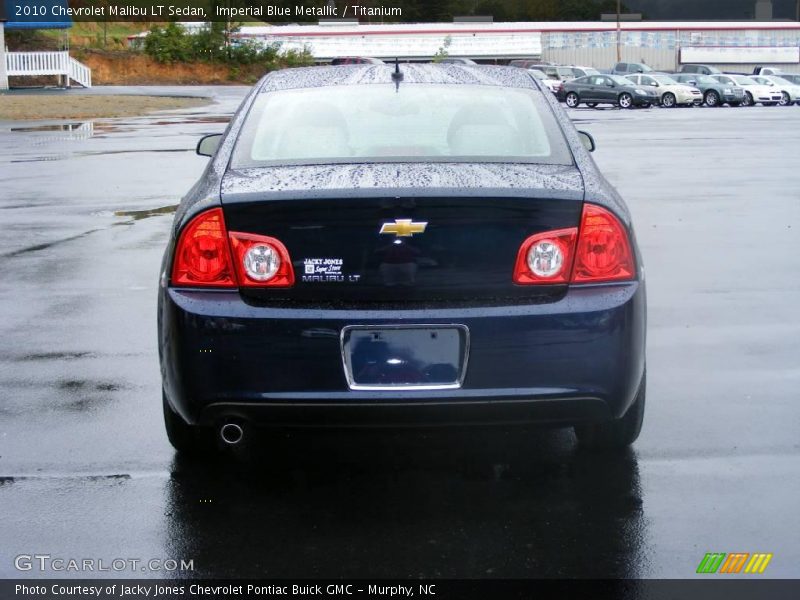 Imperial Blue Metallic / Titanium 2010 Chevrolet Malibu LT Sedan