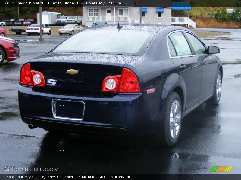 Imperial Blue Metallic / Titanium 2010 Chevrolet Malibu LT Sedan