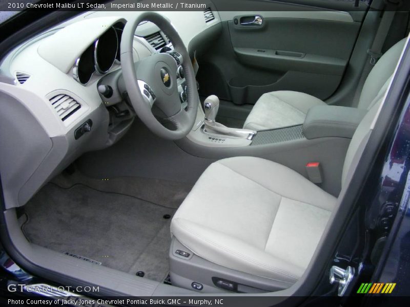 Imperial Blue Metallic / Titanium 2010 Chevrolet Malibu LT Sedan