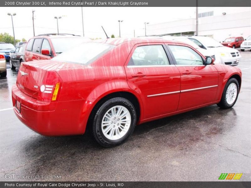 Inferno Red Crystal Pearl / Dark Khaki/Light Graystone 2008 Chrysler 300 LX