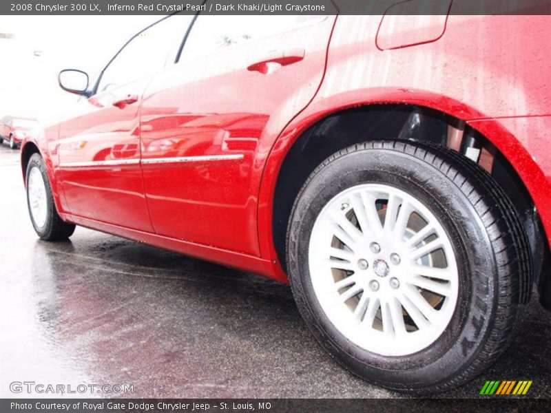 Inferno Red Crystal Pearl / Dark Khaki/Light Graystone 2008 Chrysler 300 LX