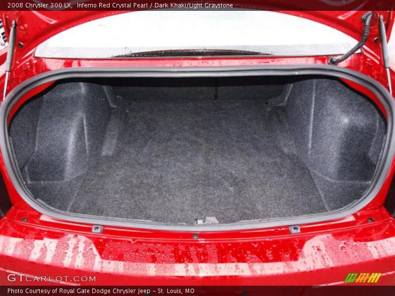 Inferno Red Crystal Pearl / Dark Khaki/Light Graystone 2008 Chrysler 300 LX